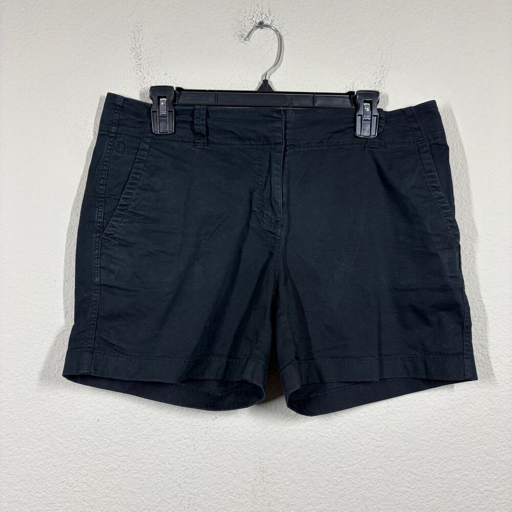 Vineyard Vines Womens Size 8 Chino Shorts Black Cotton Blend